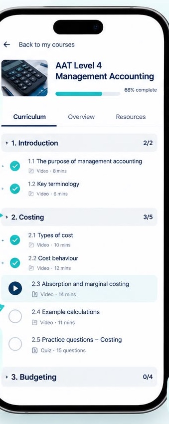 Numsy course curriculum mobile screen